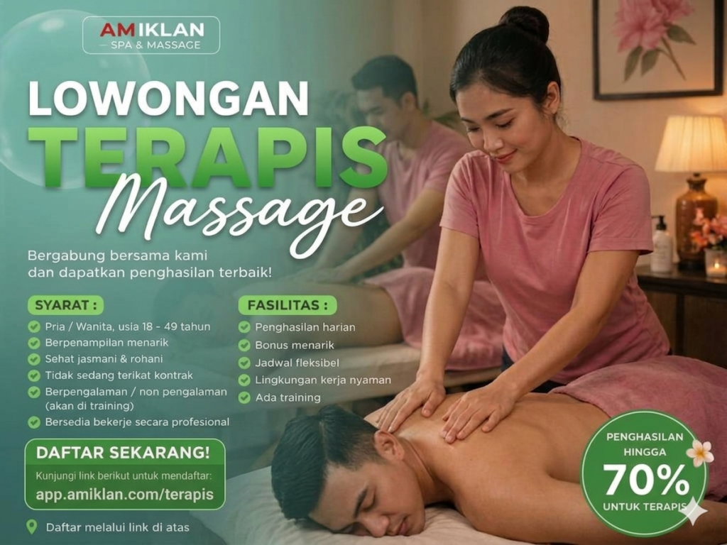 Lowongan Terapis Spa Massage Kota Semarang